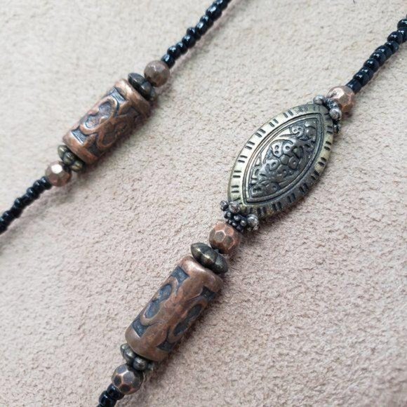 ESMOR Dual Strand Beaded Necklace - Picture 6 of 8